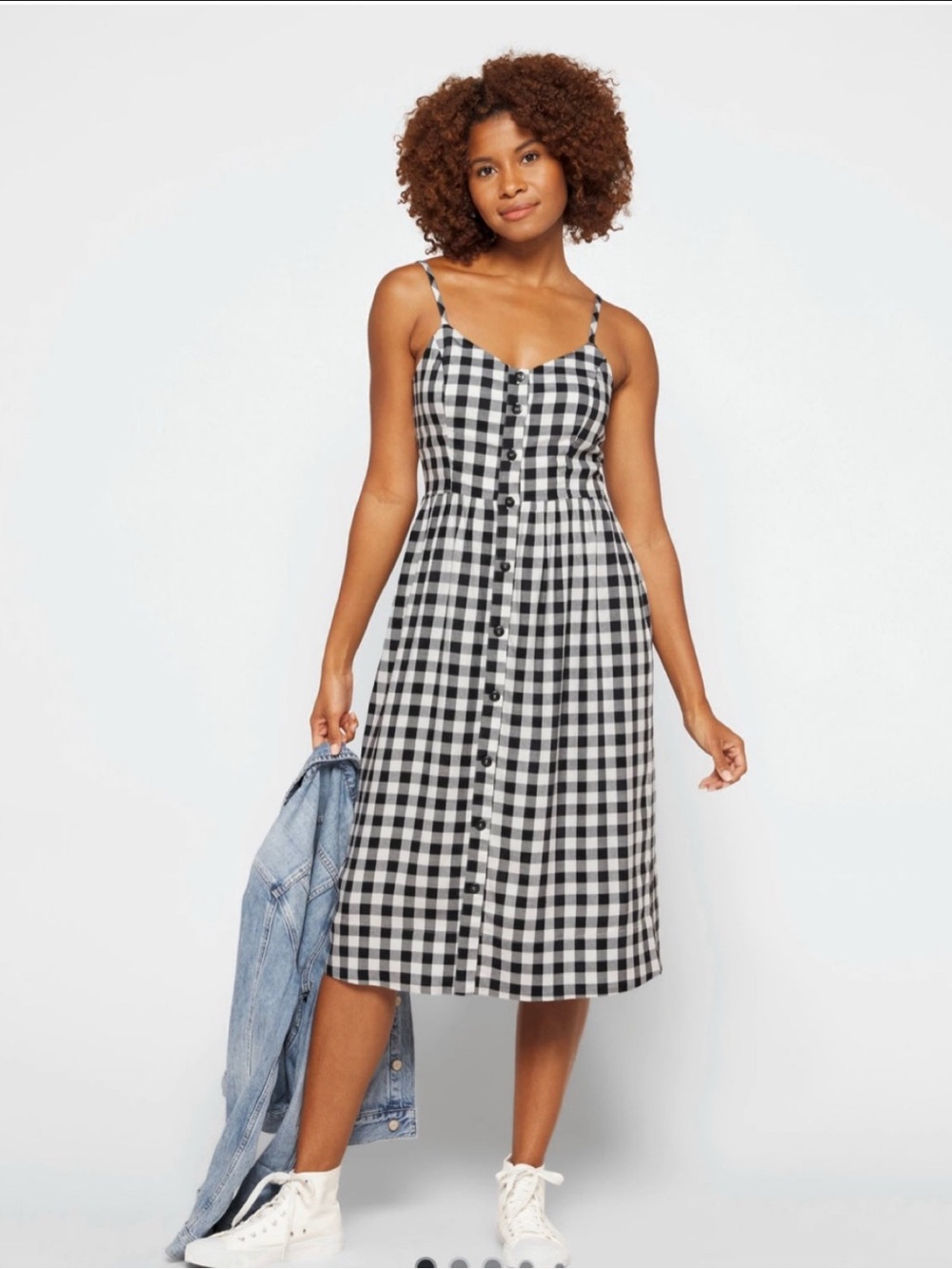 41 Hawthorn Beatriz Button Down Smocked back Midi dress, MP